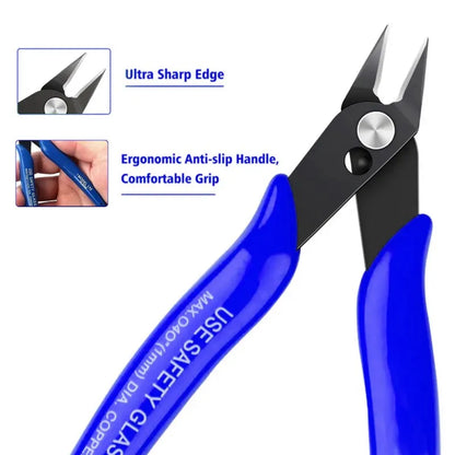 Durable Stainless Steel Pliers Set with Side Cutters and Cable Cutters, ET-FP11