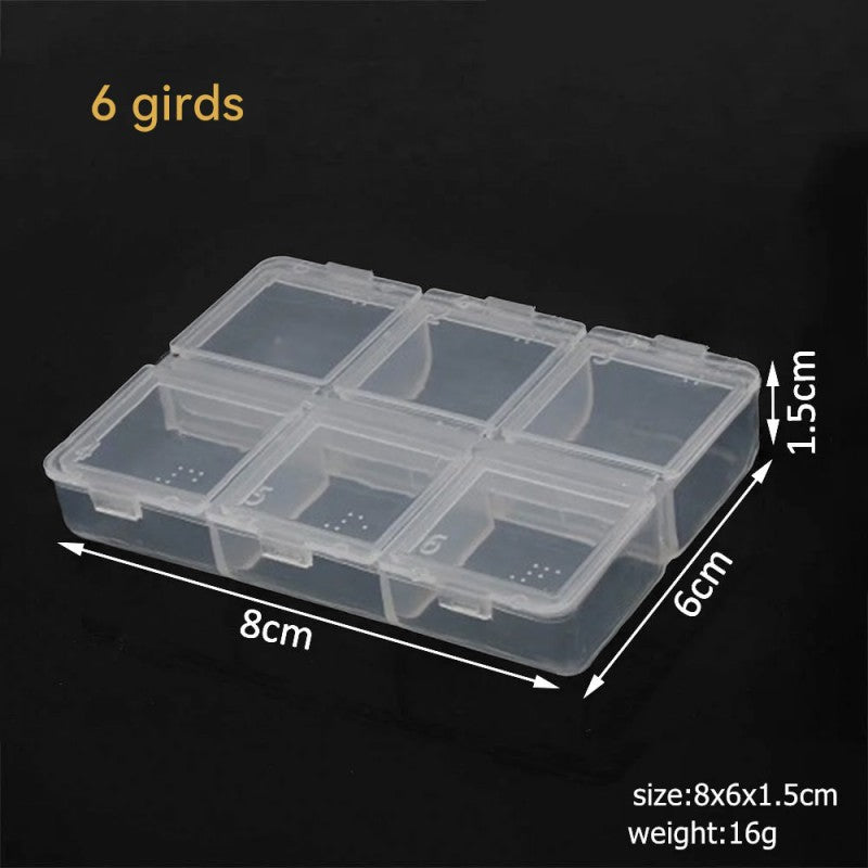 6-28 Compartment Adjustable Plastic Storage Box for Jewelry and Craft Supplies, ET-AA36