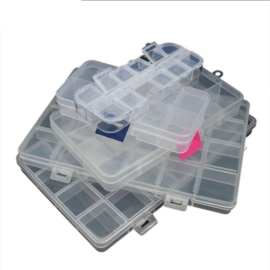 6-28 Compartment Adjustable Plastic Storage Box for Jewelry and Craft Supplies, ET-AA36