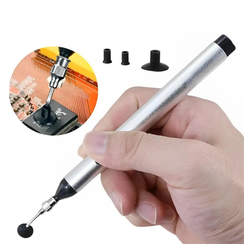 Vacuum Suction Pen with 3 Interchangeable Tips for IC Pickup and Desoldering, ET-AA23