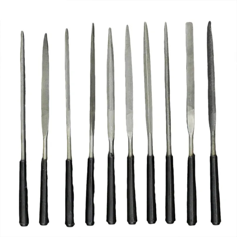 5/10PCS Needle Files Set 3x140mm for Stone and Metal Crafts, ET-AA48