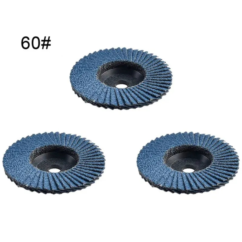 3-Inch Flap Discs Set, 3pcs Grinding Wheels for Sanding, Polishing, and Cutting, ET-AA84