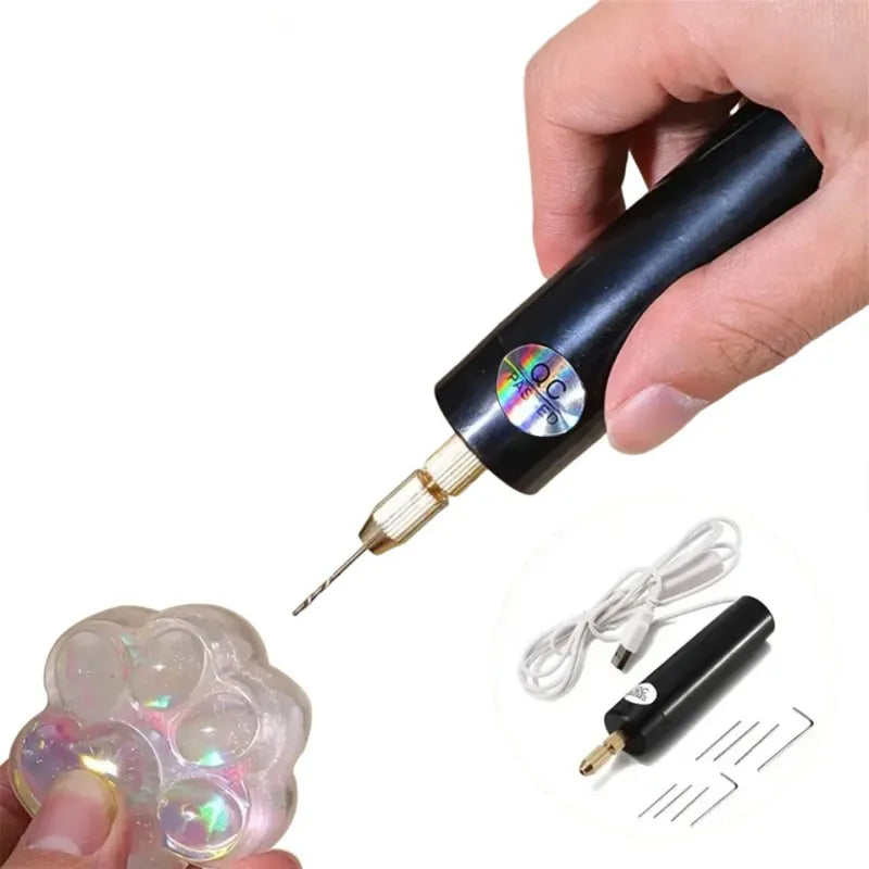 USB Powered Mini Drill for DIY Resin Jewelry, Woodworking, And Craft Carving, ET-AA27