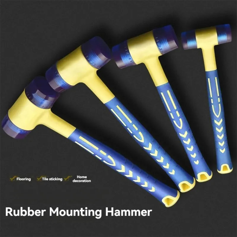 Rubber Double-Headed Hammer with Insulated Handle, 25mm to 45mm, ET-AA64