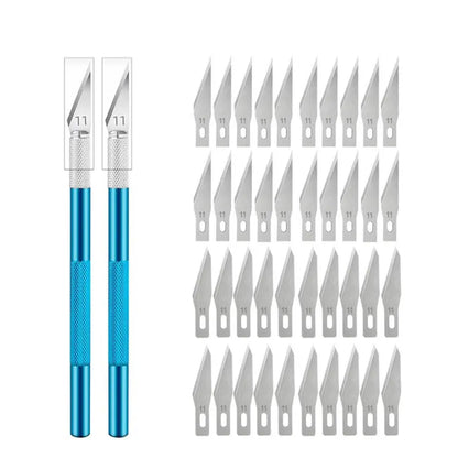 Precision Engraving Knife Set with 40 #11 Blades for Pcb and Mobile Repair, ET-SG11