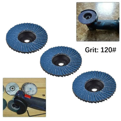 3-Inch Flap Discs Set, 3pcs Grinding Wheels for Sanding, Polishing, and Cutting, ET-AA84