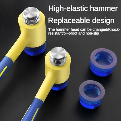 Rubber Double-Headed Hammer with Insulated Handle, 25mm to 45mm, ET-AA64