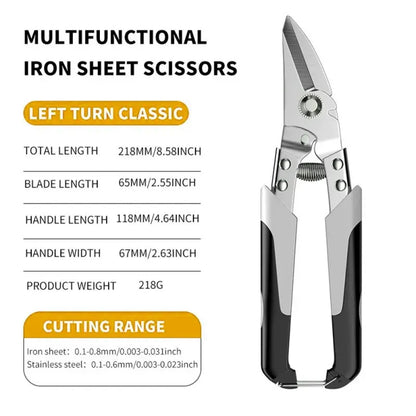  Heavy-Duty Multi-Purpose Metal Shears for Industrial and Home Use, ET-SH11