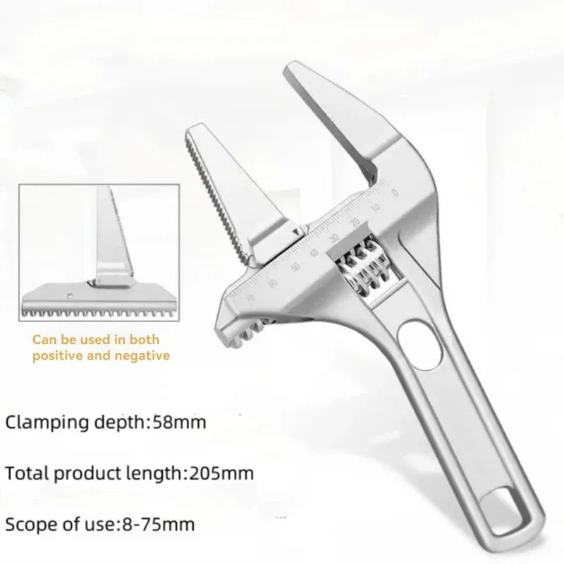 Heavy-Duty Manual Sewer Pipe Pliers with Large Opening and Short Handle, ET-AA26