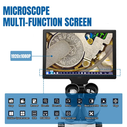 LCD Digital Stereo Zoom Microscope,ET-MS03B