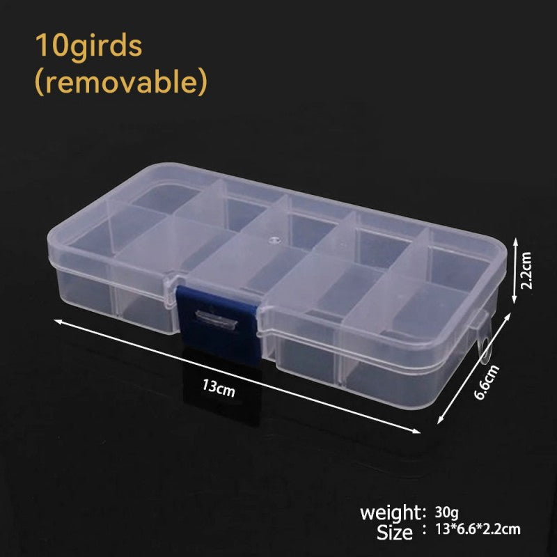 6-28 Compartment Adjustable Plastic Storage Box for Jewelry and Craft Supplies, ET-AA36