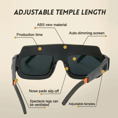 Anti-Glare Auto-Darkening Welding Goggles for Eye Safety and Argon Arc Welding, ET-AA80