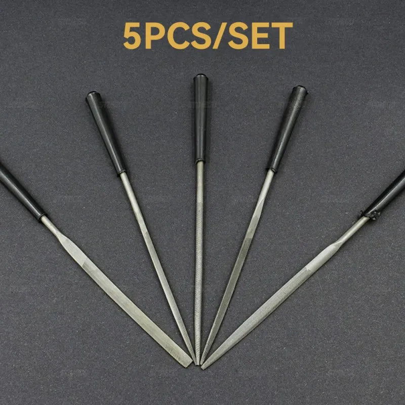 5/10PCS Needle Files Set 3x140mm for Stone and Metal Crafts, ET-AA48