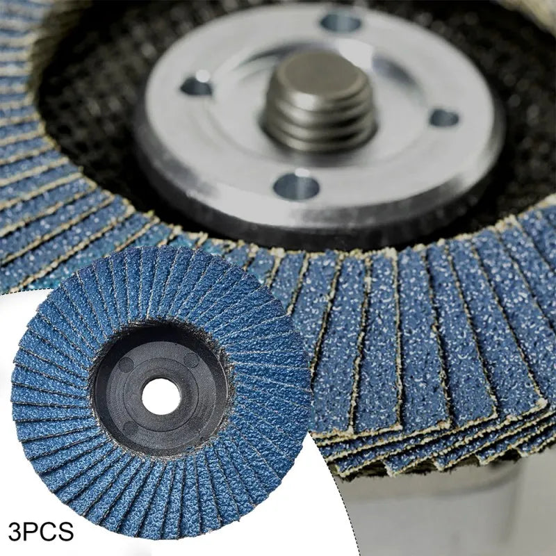 3-Inch Flap Discs Set, 3pcs Grinding Wheels for Sanding, Polishing, and Cutting, ET-AA84