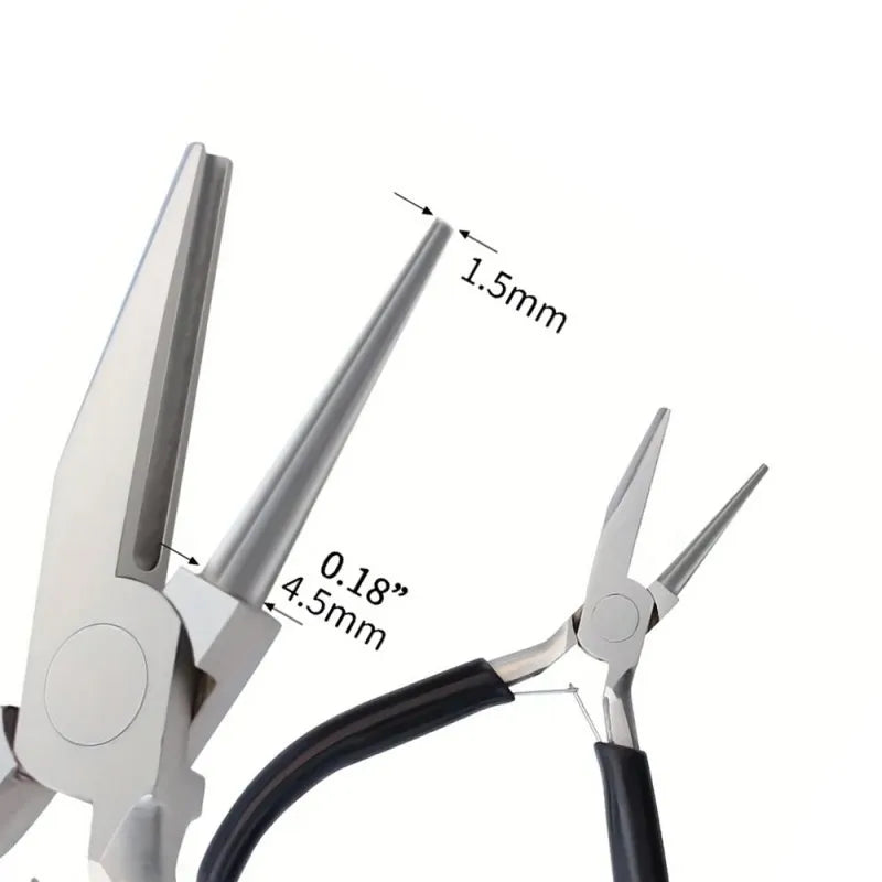 5in Mini Jewelry Plier for DIY Jewelry Making, Carbon Steel Round Nose Tool for Copper Wire, ET-AA71