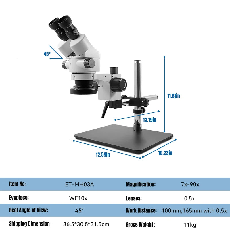 Binocular Microscope Stereo Zoom,ET-MH03A