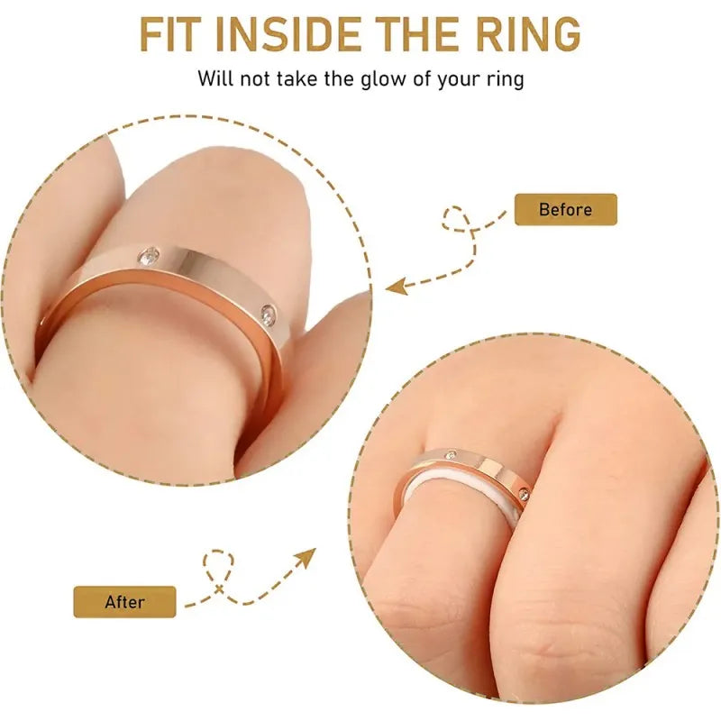 Invisible Big Size Silicone Transparent Ring Resizing Tools for Jewelry, ET-AA72