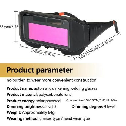 Auto-Darkening Welding Goggles for Safety and Eye Protection, ET-AA79