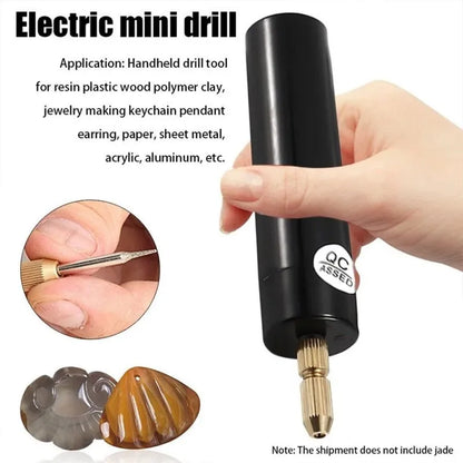 USB Powered Mini Drill for DIY Resin Jewelry, Woodworking, And Craft Carving, ET-AA27