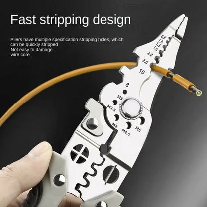 Heavy Duty Wire Cutter Stripper and Crimping Tool for Electricians, ET-FP14