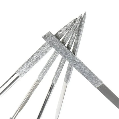 10-Piece Diamond File Set for Metal Glass Stone and Detailed Crafting, ET-DF08