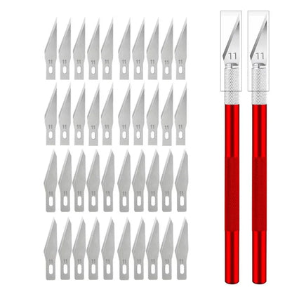 Precision Engraving Knife Set with 40 #11 Blades for Pcb and Mobile Repair, ET-SG11