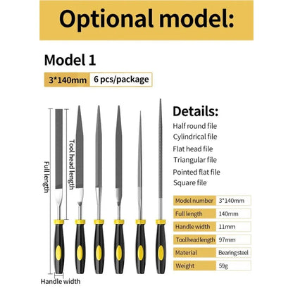 Needle File Set for Woodworking, Sanding, And Carving Mini, ET-AA49