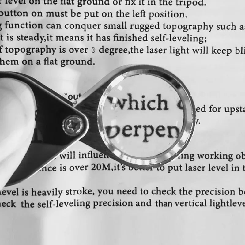  Foldable 10-30X Pocket Magnifier, Jewelry Loupe for Inspection and Reading, ET-AA83