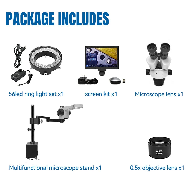 LCD Digital Stereo Zoom Microscope,ET-MS03B