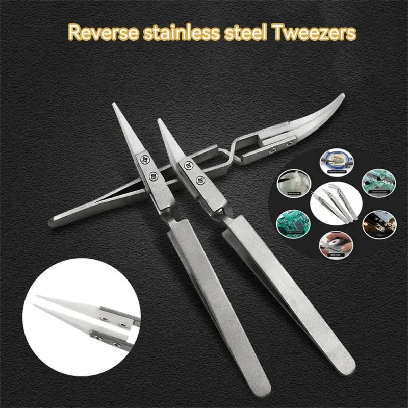 Ceramic Anti-Static Tweezers for Precision Electronics Soldering, ET-AA19