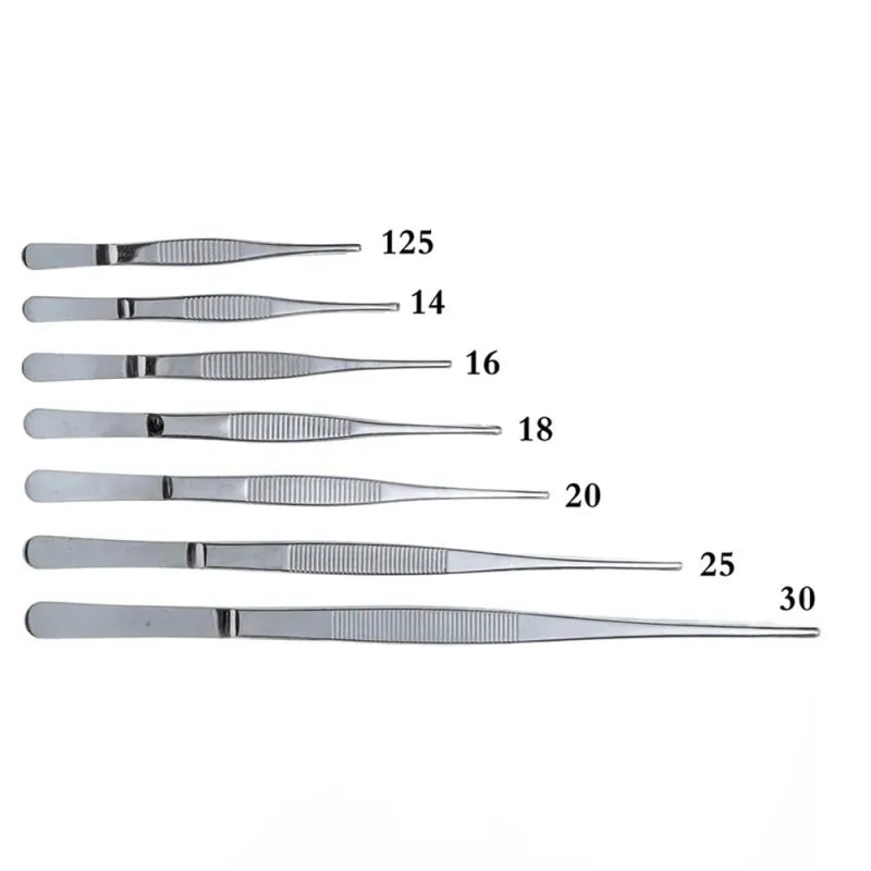 Stainless Steel Medical Tweezers with Thickened Straight and Elbow Tips, ET-AA28