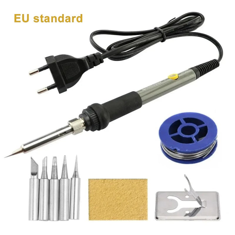 7-in-1 Electric Soldering Iron Kit with Adjustable Temperature, 60W Welding Repair Tool, ET-AA77