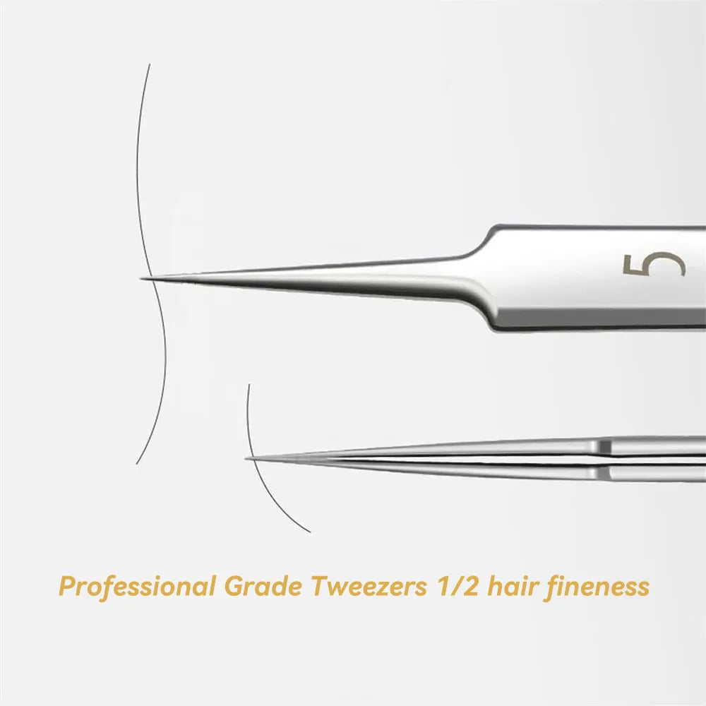 Three-Piece Set of Ultra-Fine Blackhead Tweezers for Removing Acne, ET-TW13