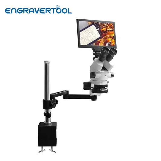 LCD Digital Stereo Zoom Microscope,ET-MS03B